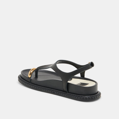 Dolce Vita Stefan Black Leather Sandals