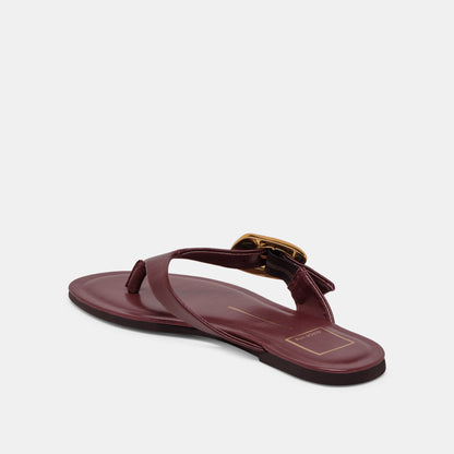 Dolce Vita Rossa Burgundy Leather Sandals