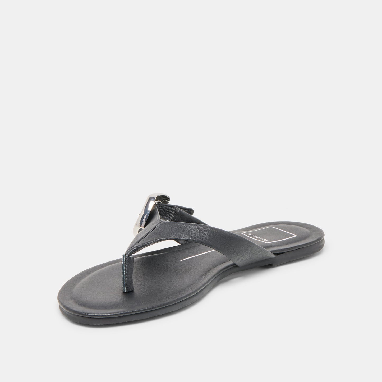 Dolce Vita Rossa Black Leather Sandals