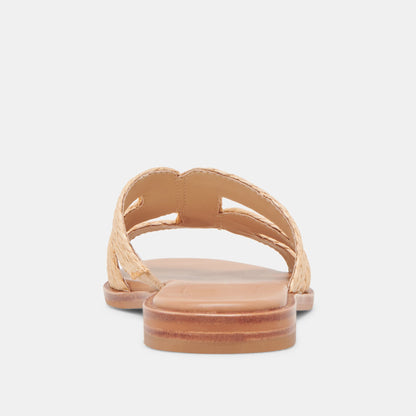 Dolce Vita EMON WIDE SANDALS LT NATURAL RAFFIA