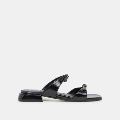 Dolce Vita LAVERN SANDALS MIDNIGHT CRINKLE PATENT