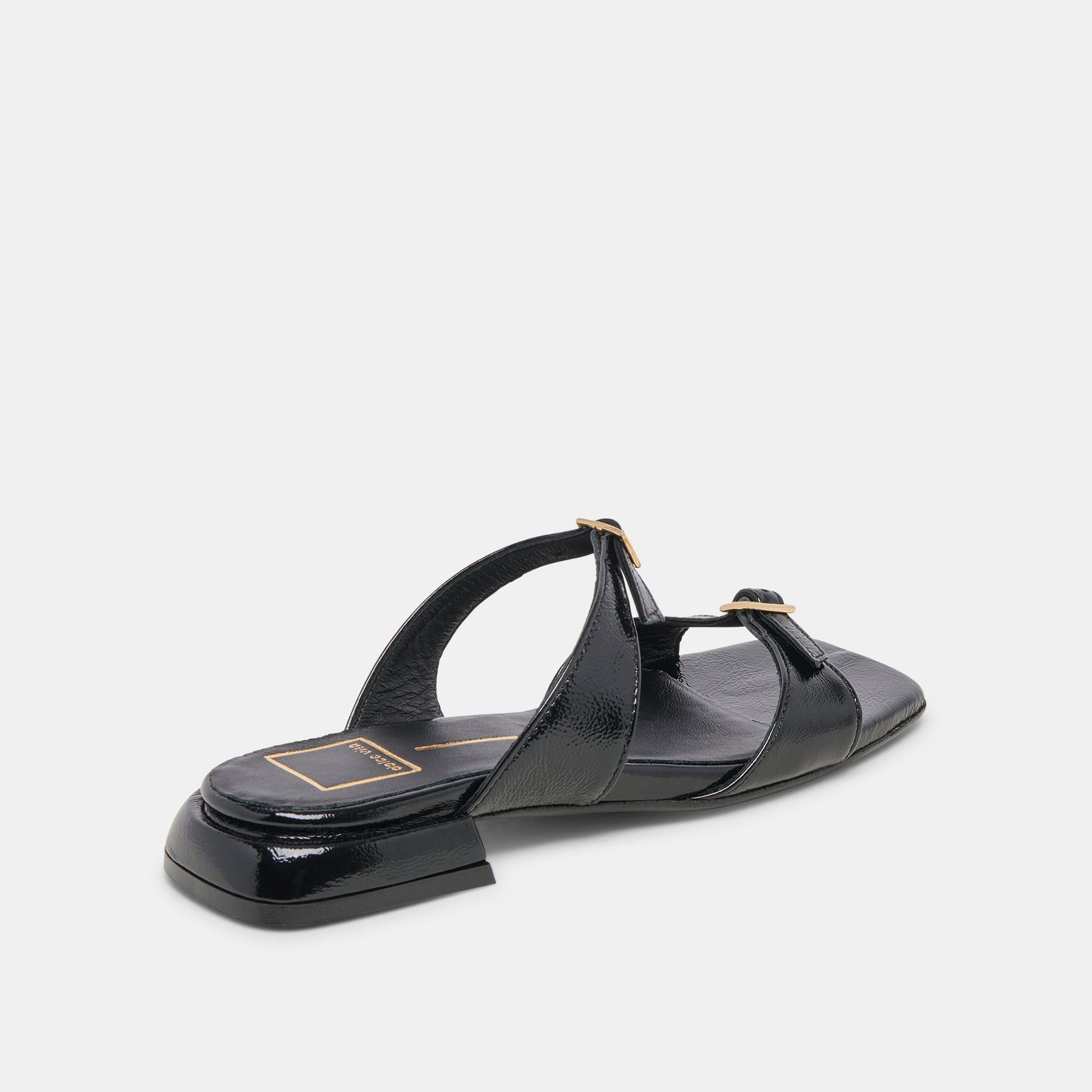 Dolce Vita LAVERN SANDALS MIDNIGHT CRINKLE PATENT