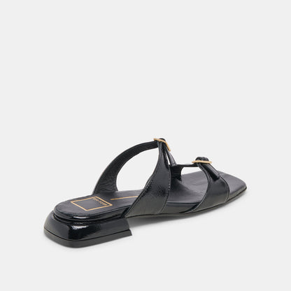 Dolce Vita LAVERN SANDALS MIDNIGHT CRINKLE PATENT