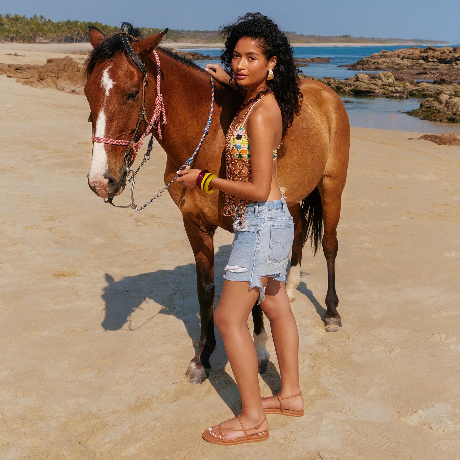 Dolce Vita Dallen Saddle Leather Sandals