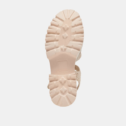 Dolce Vita LASLY SANDALS OATMEAL KNIT
