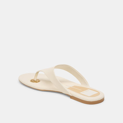 Dolce Vita KITTLE SANDALS OFF WHITE LEATHER