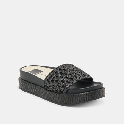 Dolce Vita SIDONA SANDALS ONYX RAFFIA