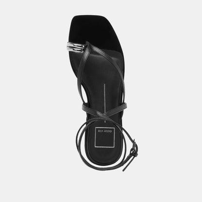 Dolce Vita Tyrice Black Leather Sandals