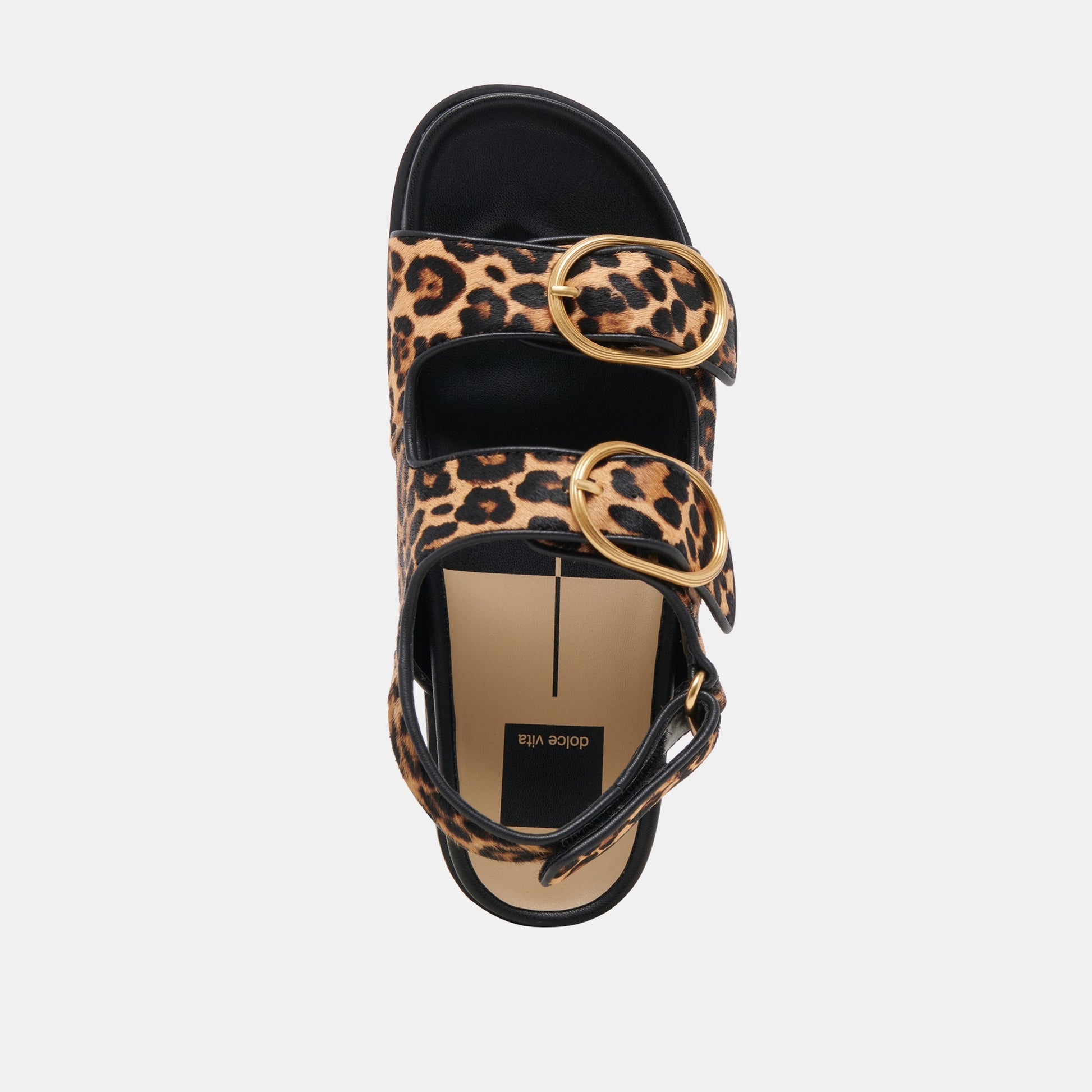 Dolce Vita STARLA SANDALS LEOPARD BLACK CALF HAIR