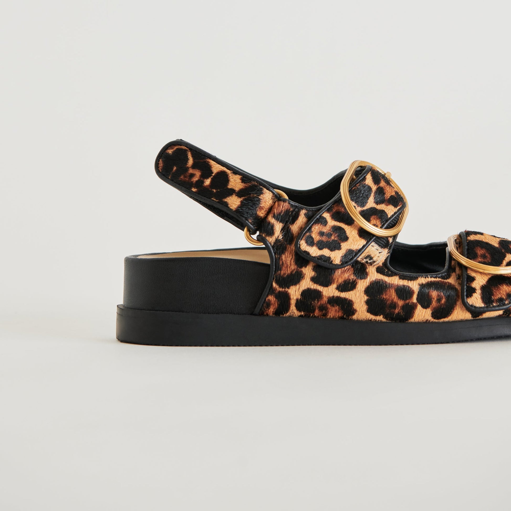 Dolce Vita STARLA SANDALS LEOPARD BLACK CALF HAIR