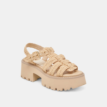 Dolce Vita LATICE SANDALS LT NATURAL KNIT