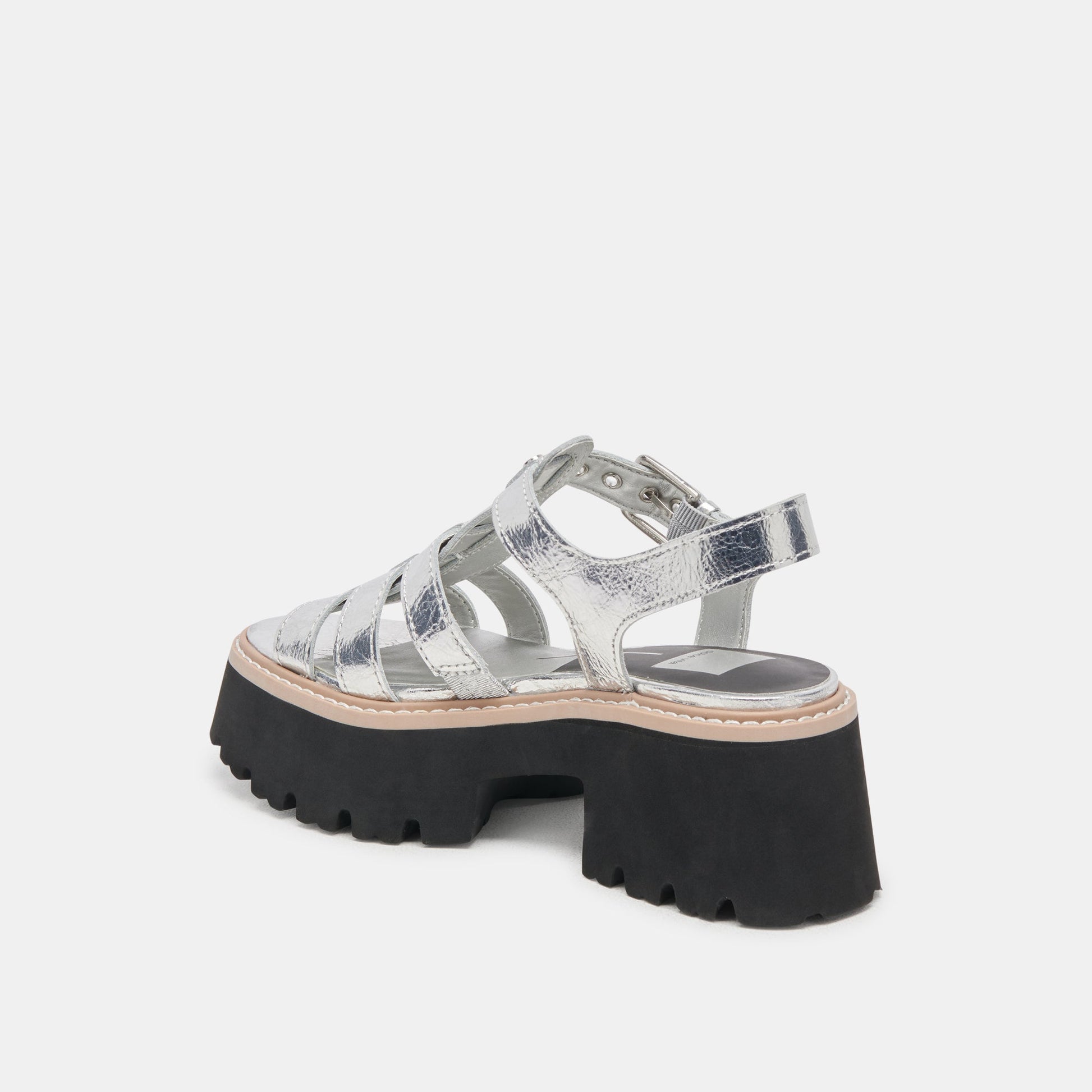 Dolce Vita LATICE SANDALS SILVER DISTRESSED LEATHER