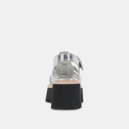 Dolce Vita LATICE SANDALS SILVER DISTRESSED LEATHER
