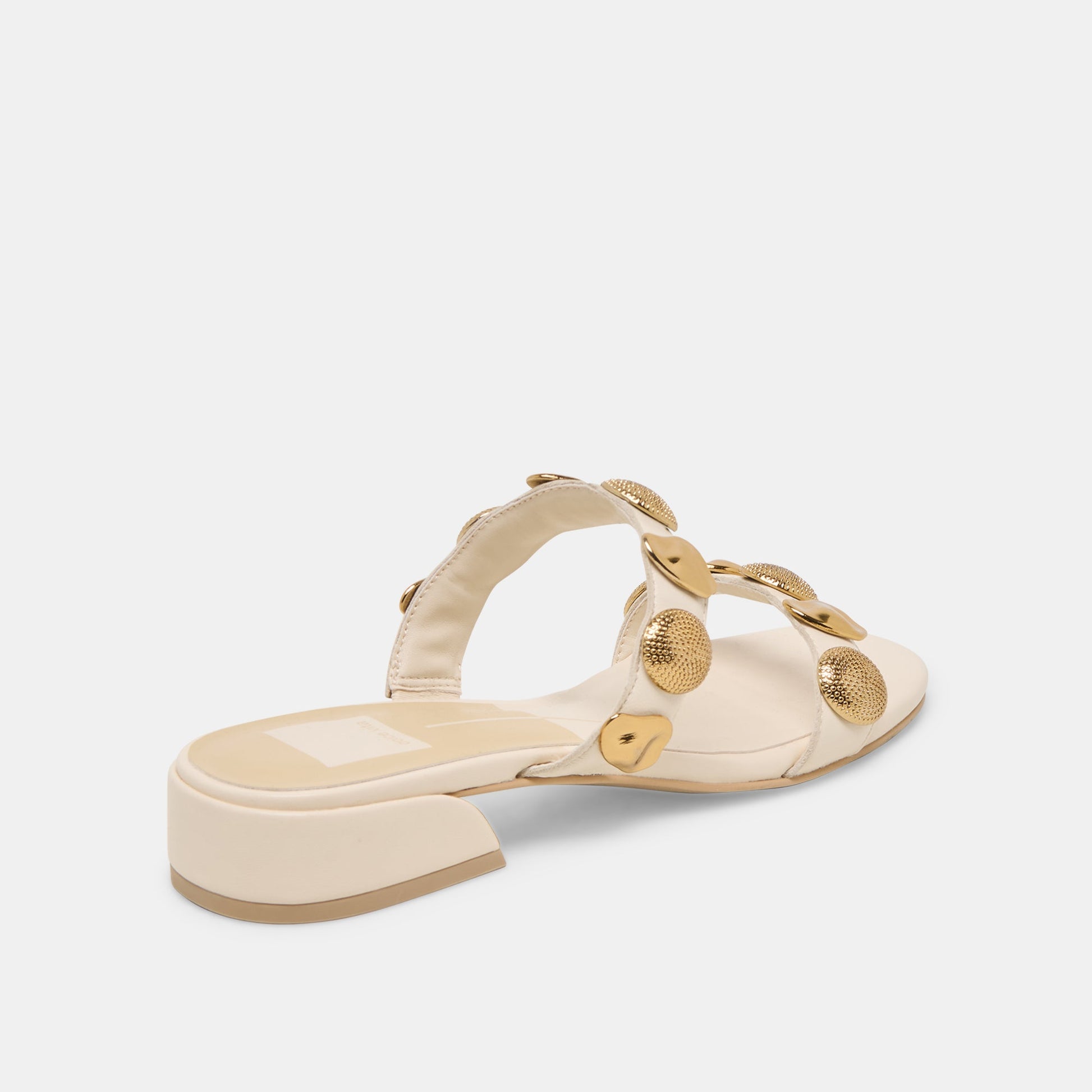 Dolce Vita Farrow Creme Leather Sandals