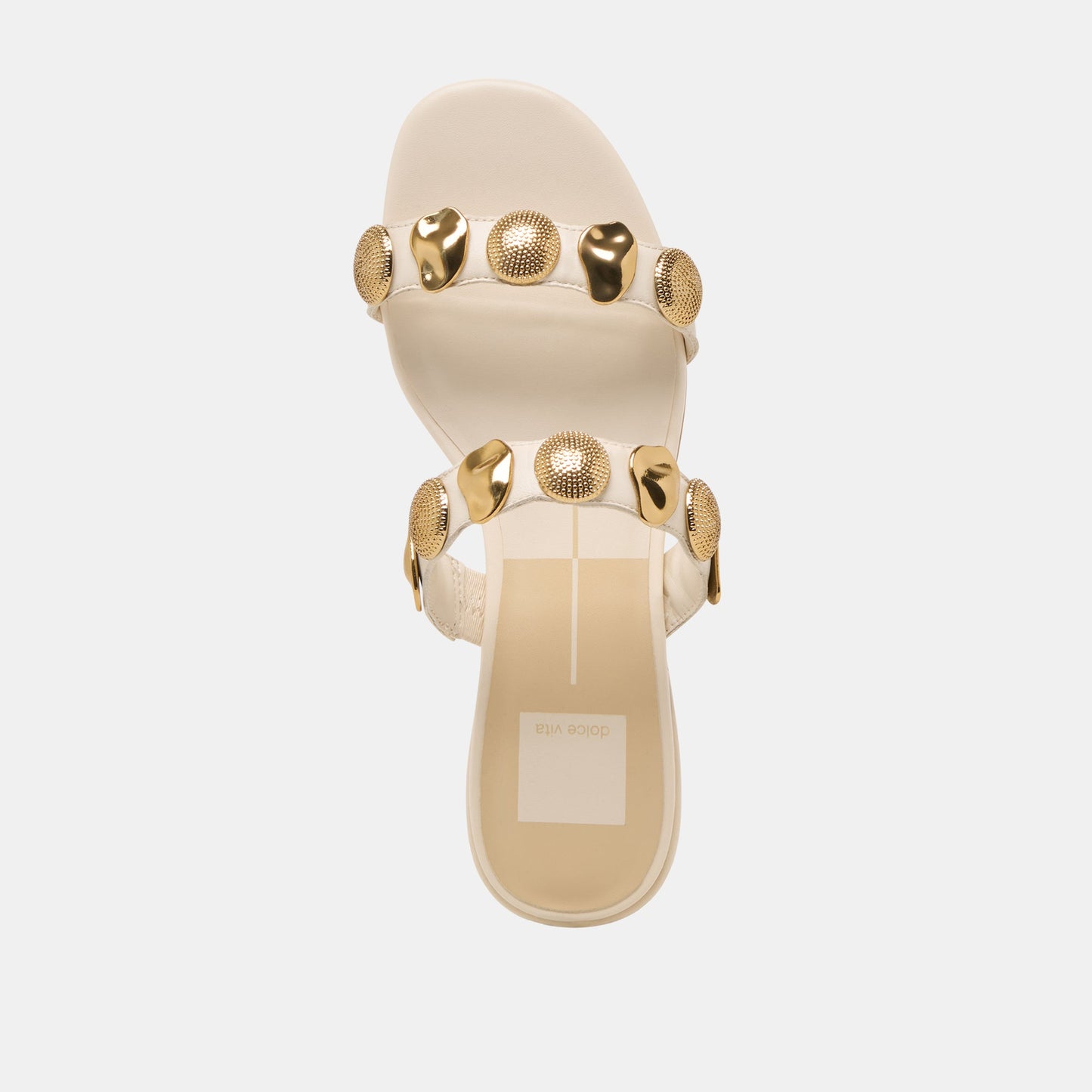 Dolce Vita Farrow Creme Leather Sandals