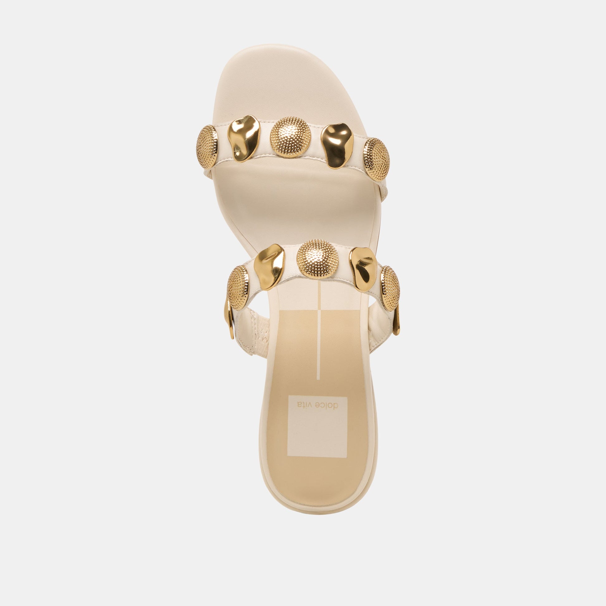 Dolce Vita Farrow Creme Leather Sandals