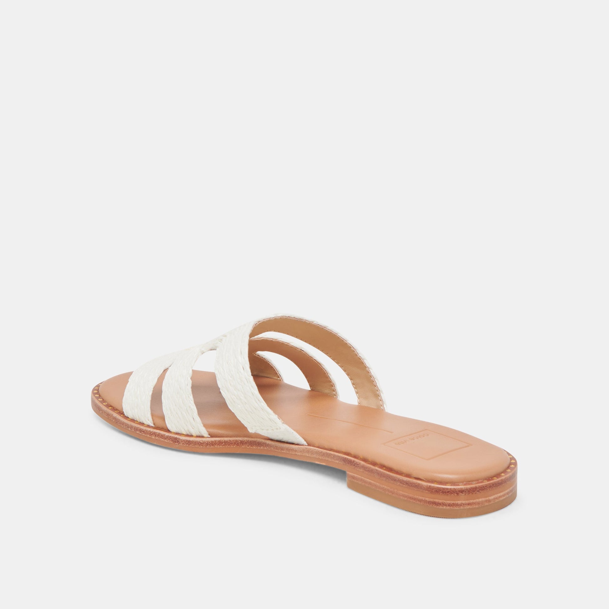 Dolce Vita EMON SANDALS WHITE RAFFIA