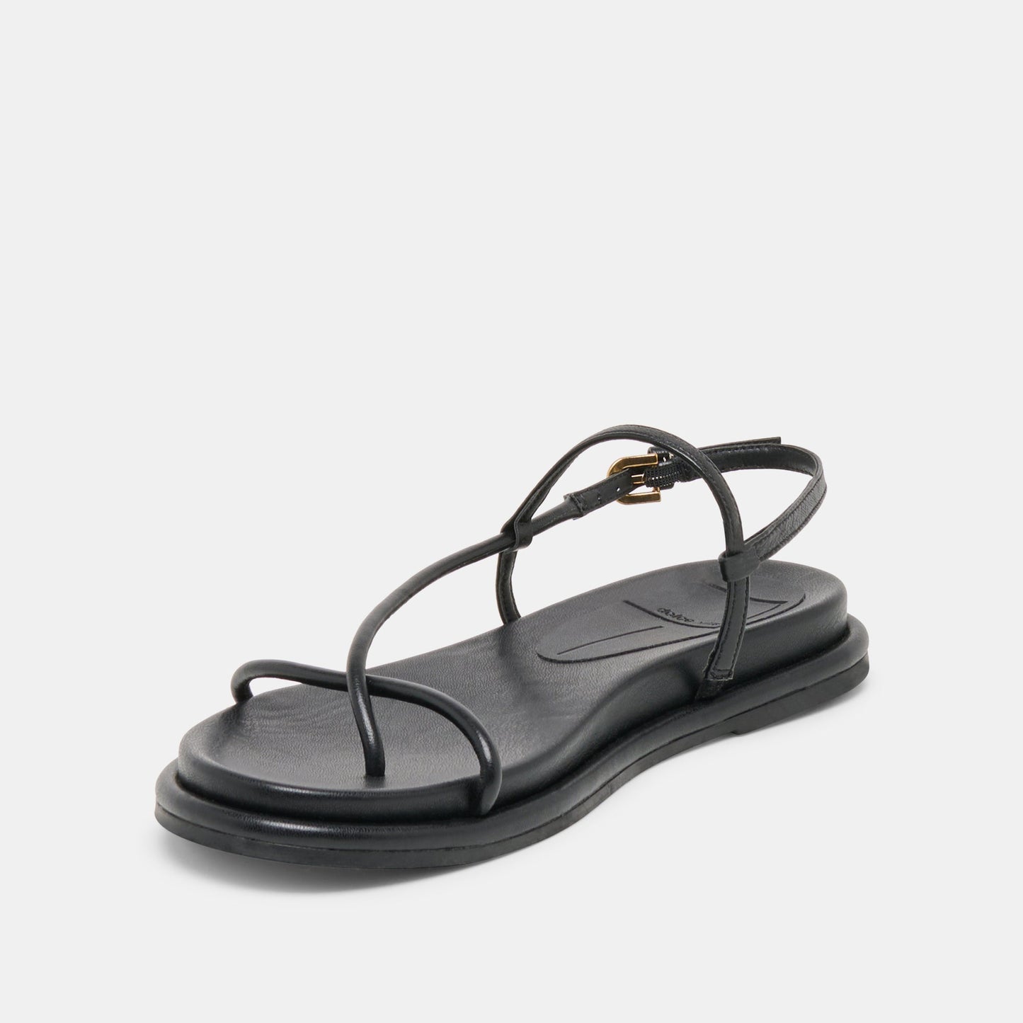 Dolce Vita Dom Black Leather Sandals