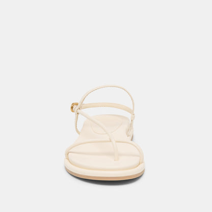 Dolce Vita Dom Off White Leather Sandals