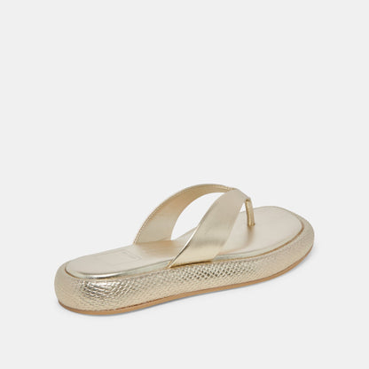Dolce Vita ADIN SANDALS PLATINUM DISTRESSED LEATHER