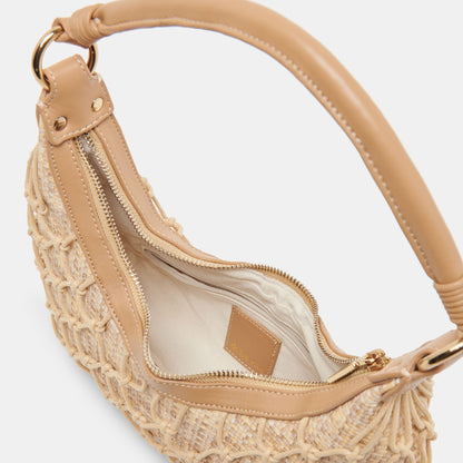 Dolce Vita POSITANO SHOULDER BAG NATURAL RAFFIA