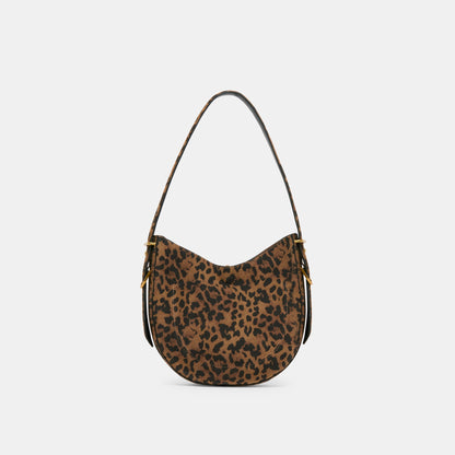 Dolce Vita Bree Leopard Suede Shoulder Bag