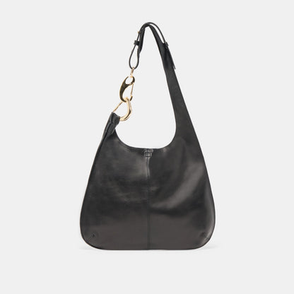 Dolce Vita Johnnie Black Leather Shoulder Bag