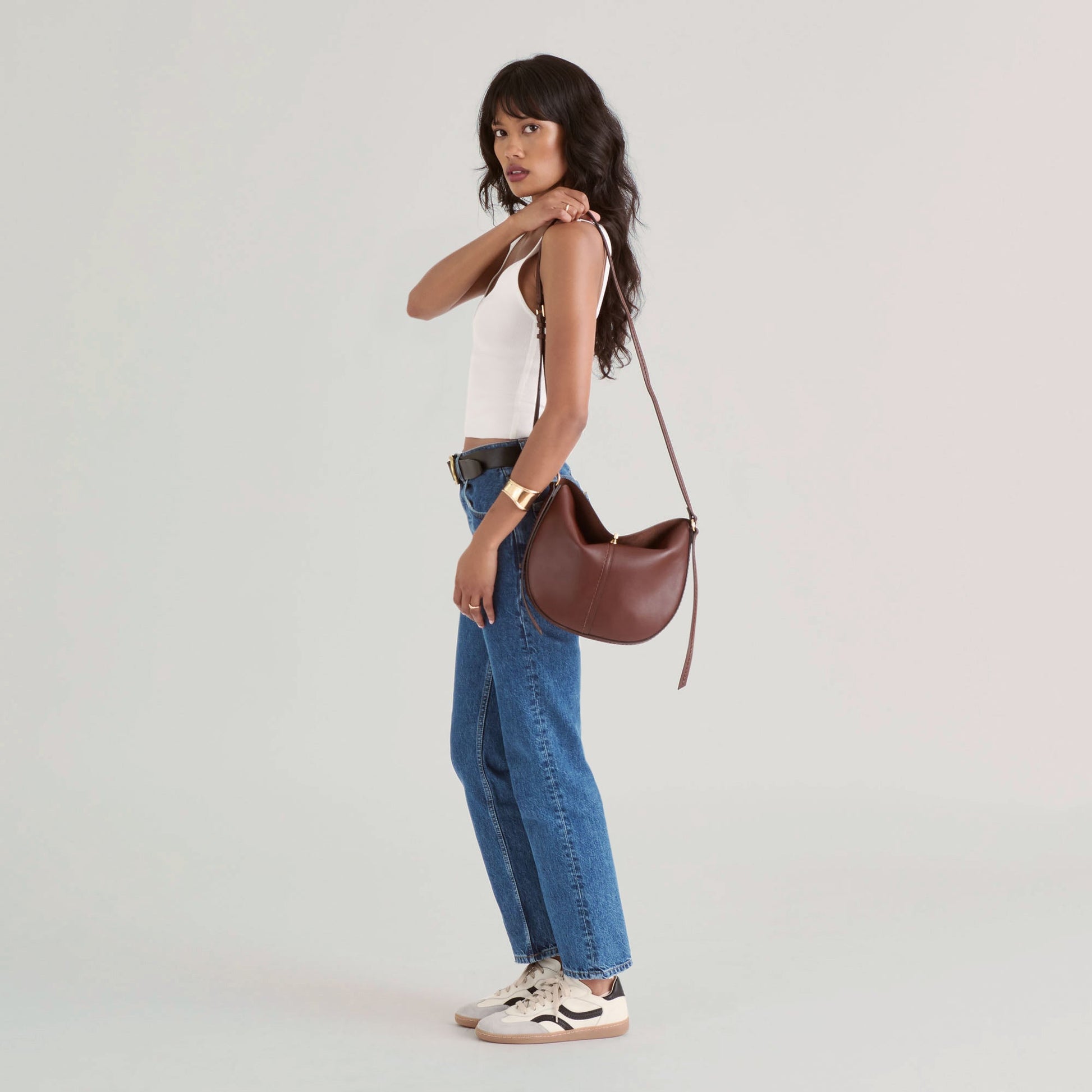 Dolce Vita Burano Brown Leather Crossbody