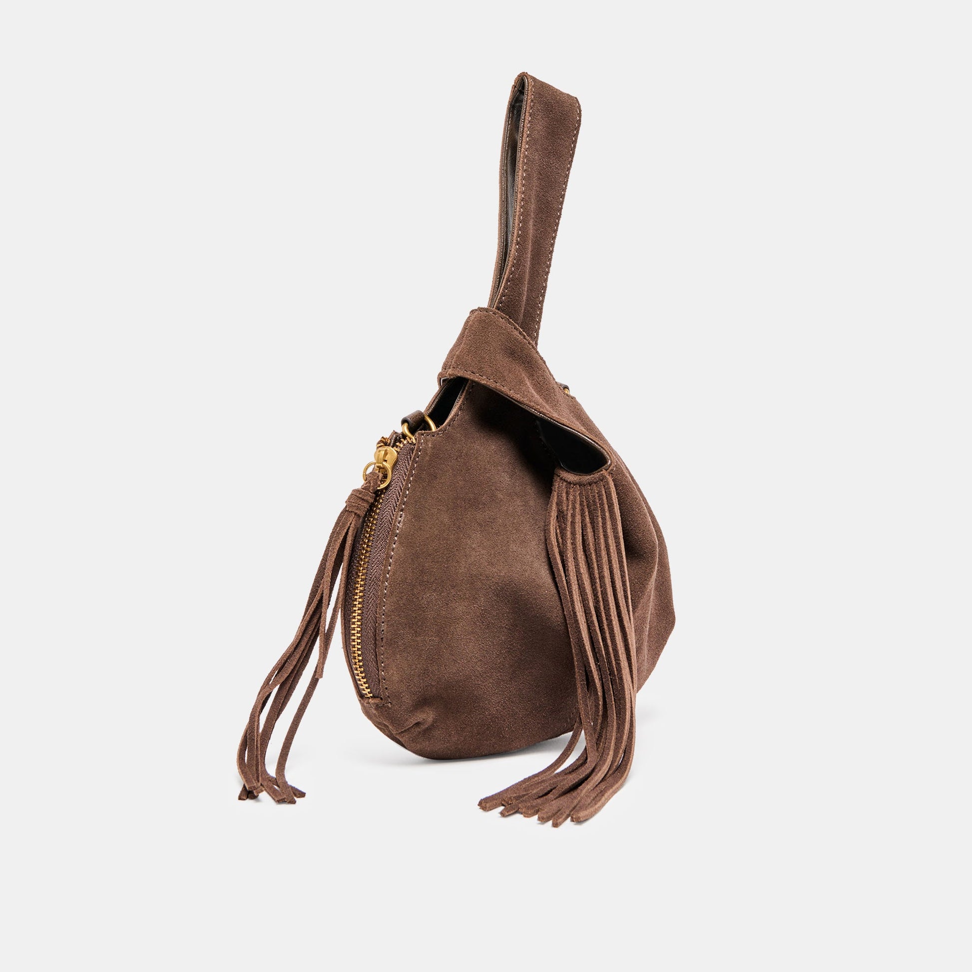 Dolce Vita Zury Espresso Suede Handbag