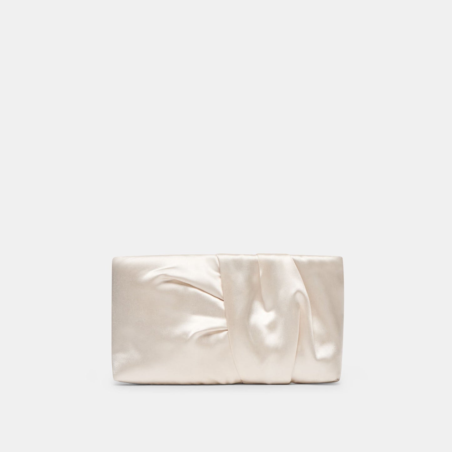 Dolce Vita Rozey White Satin Clutch