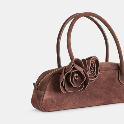 Dolce Vita Boracay Chocolate Suede Shoulder Bag