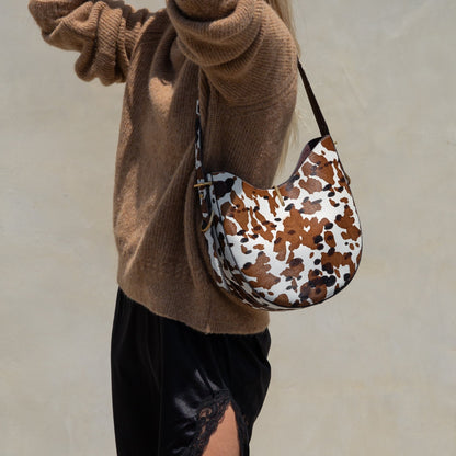 Dolce Vita Bree Cocoa Calf Hair Shoulder Bag