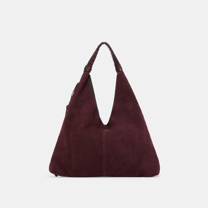 Dolce Vita Merrick Burgundy Suede Tote