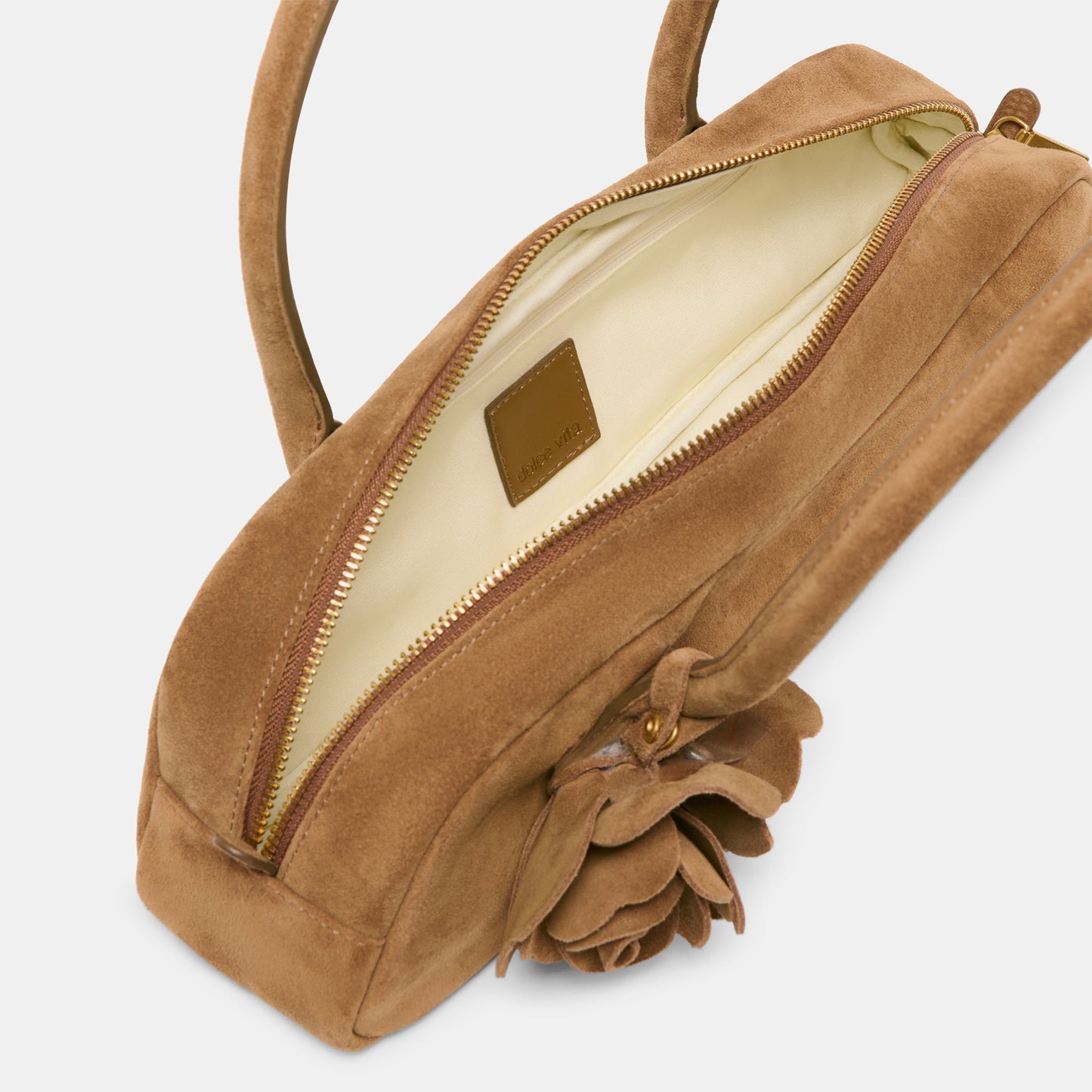 Dolce Vita Boracay Brown Suede Shoulder Bag