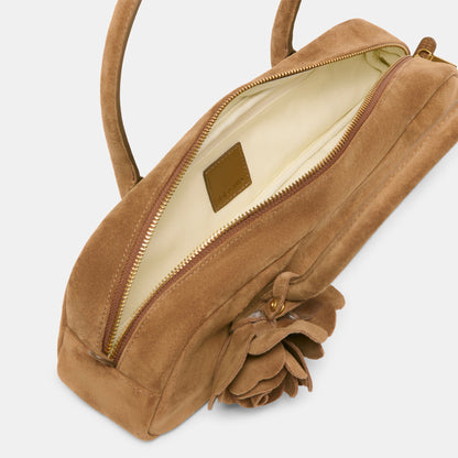 Dolce Vita Boracay Brown Suede Shoulder Bag