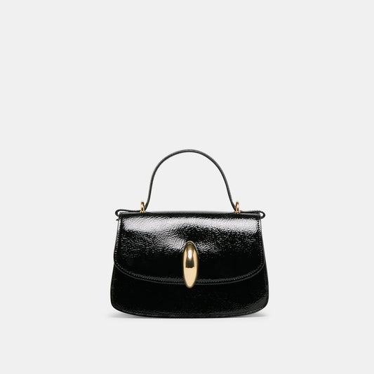 Dolce Vita Lucia Black Crackled Stella Crossbody