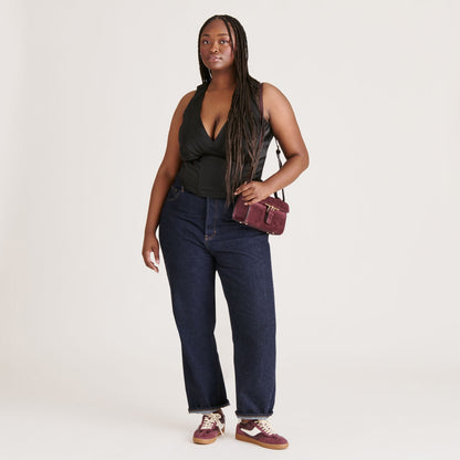 Dolce Vita Zannone Burgundy Suede Crossbody