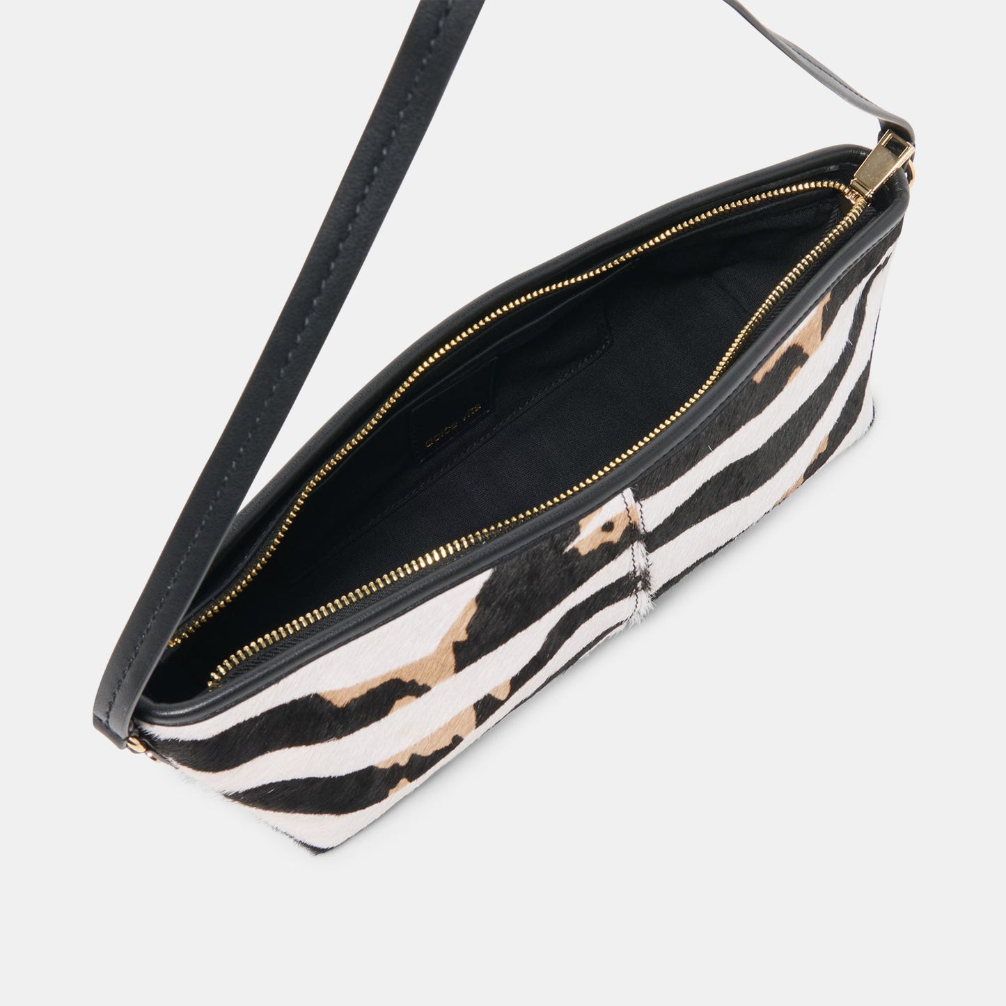 Dolce Vita Savaii Zebra Calf Hair Shoulder Bag