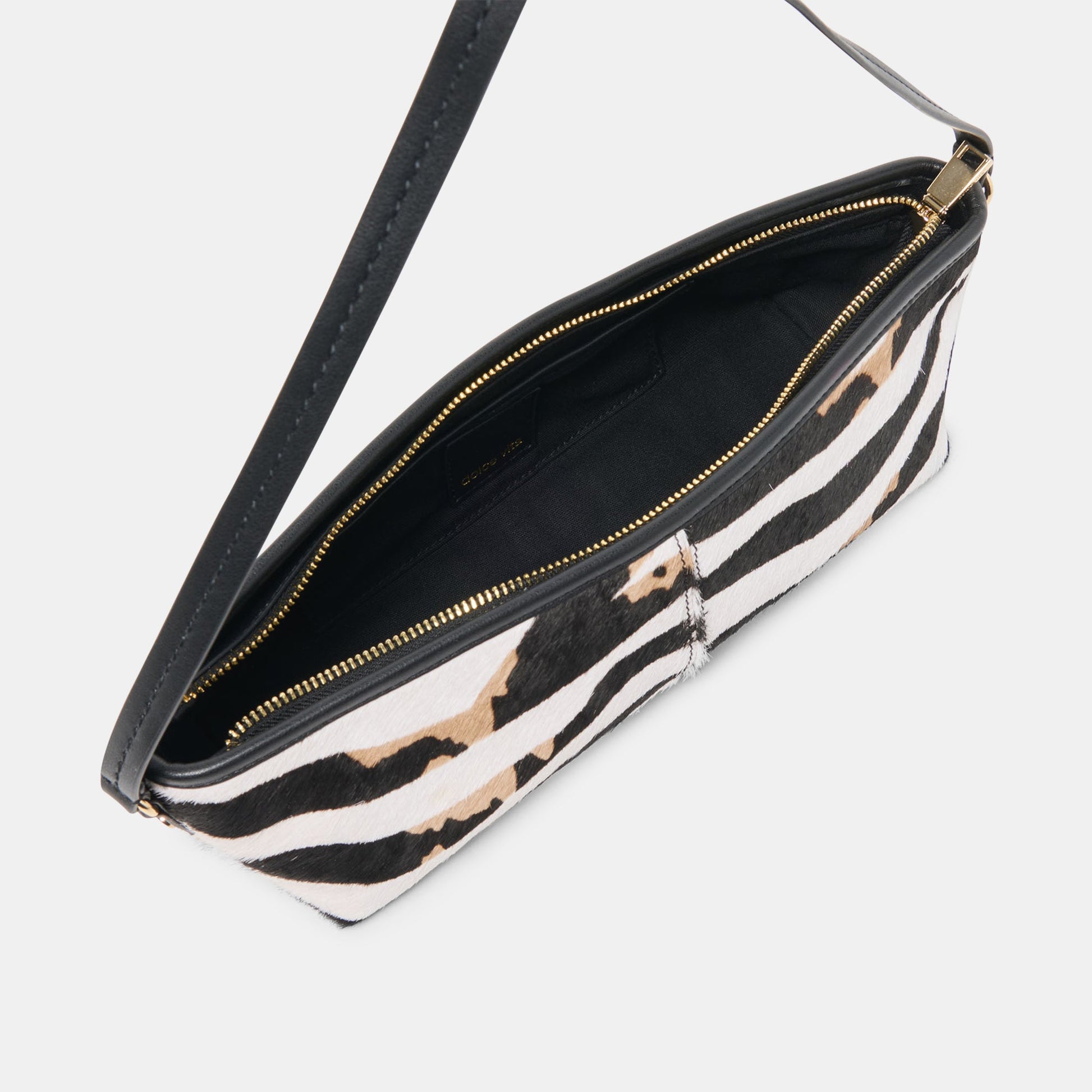 Dolce Vita Savaii Zebra Calf Hair Shoulder Bag