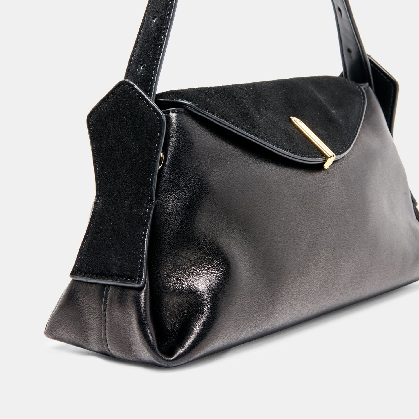 Dolce Vita Devyn Black Leather Shoulder Bag