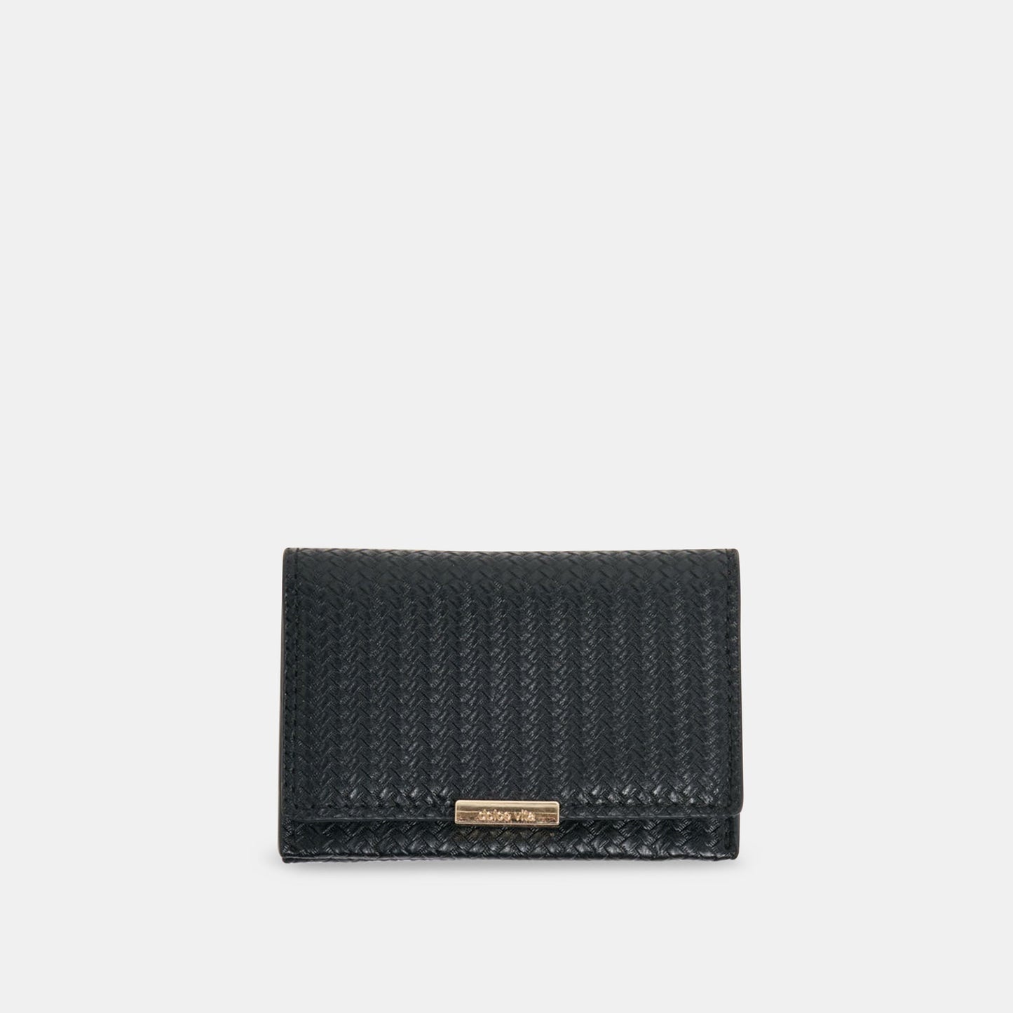 Dolce Vita Mini-Me Black Woven Stella Wallet