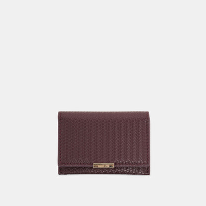 Dolce Vita Mini-Me Burgundy Woven Stella Wallet