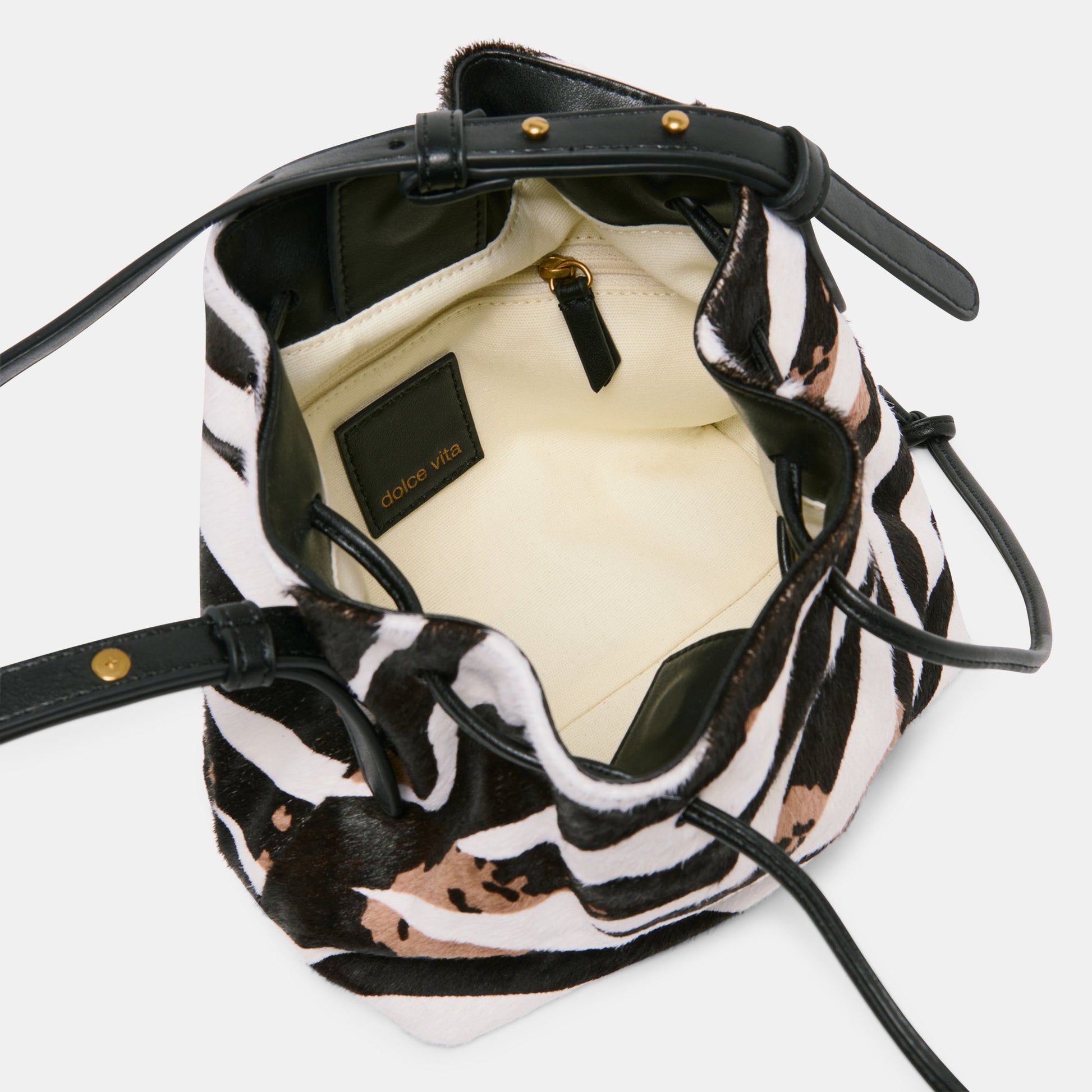 Dolce Vita Randi Zebra Calf Hair Crossbody