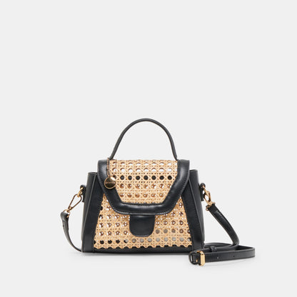Dolce Vita TROPEZ CROSSBODY BLACK NATURAL CANE