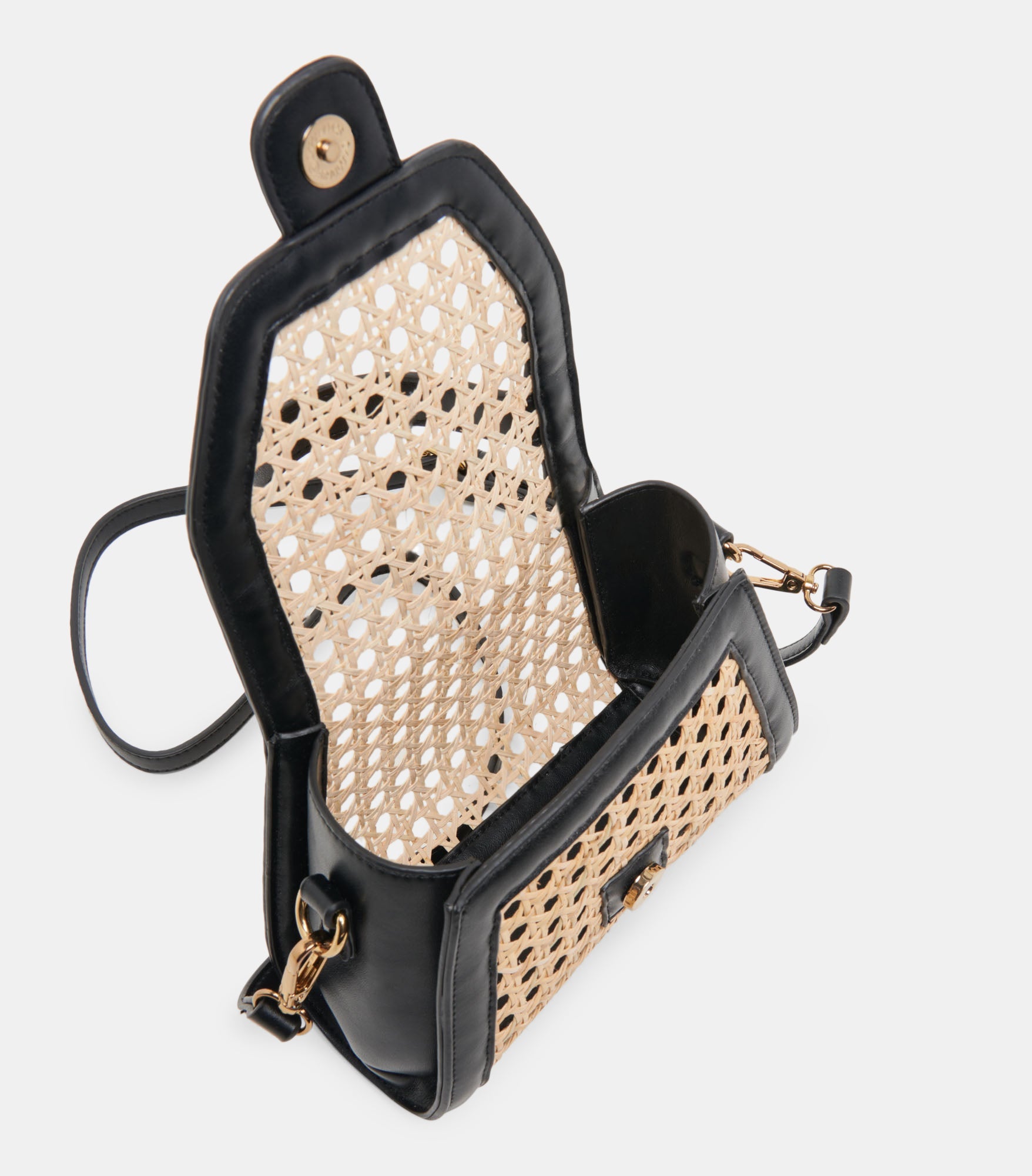 Dolce Vita TROPEZ CROSSBODY BLACK NATURAL CANE