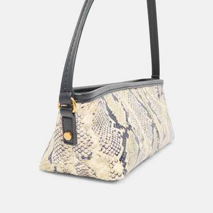 Dolce Vita Savaii Black White Snake Stella Shoulder Bag
