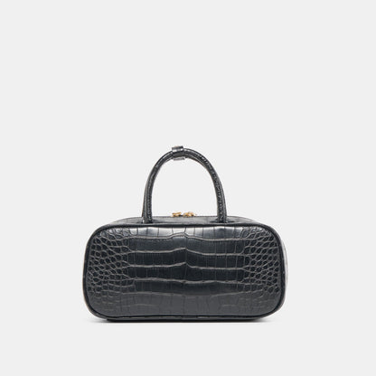 Dolce Vita Flyn Black Croco Stella Handbag