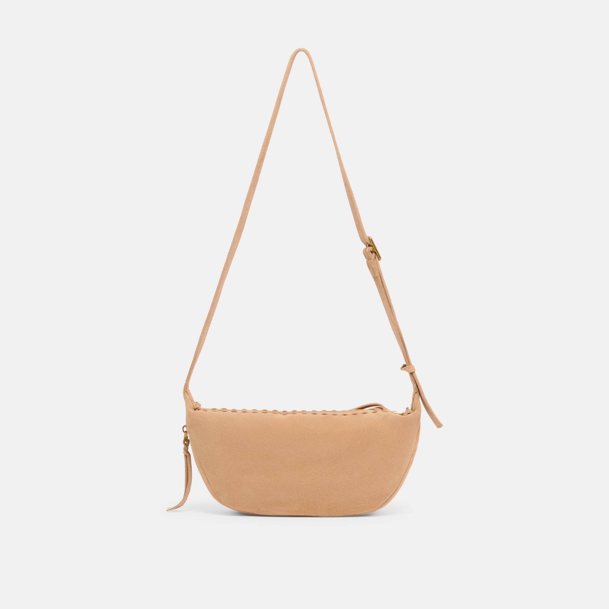 Dolce Vita Lipari Beige Suede Crossbody