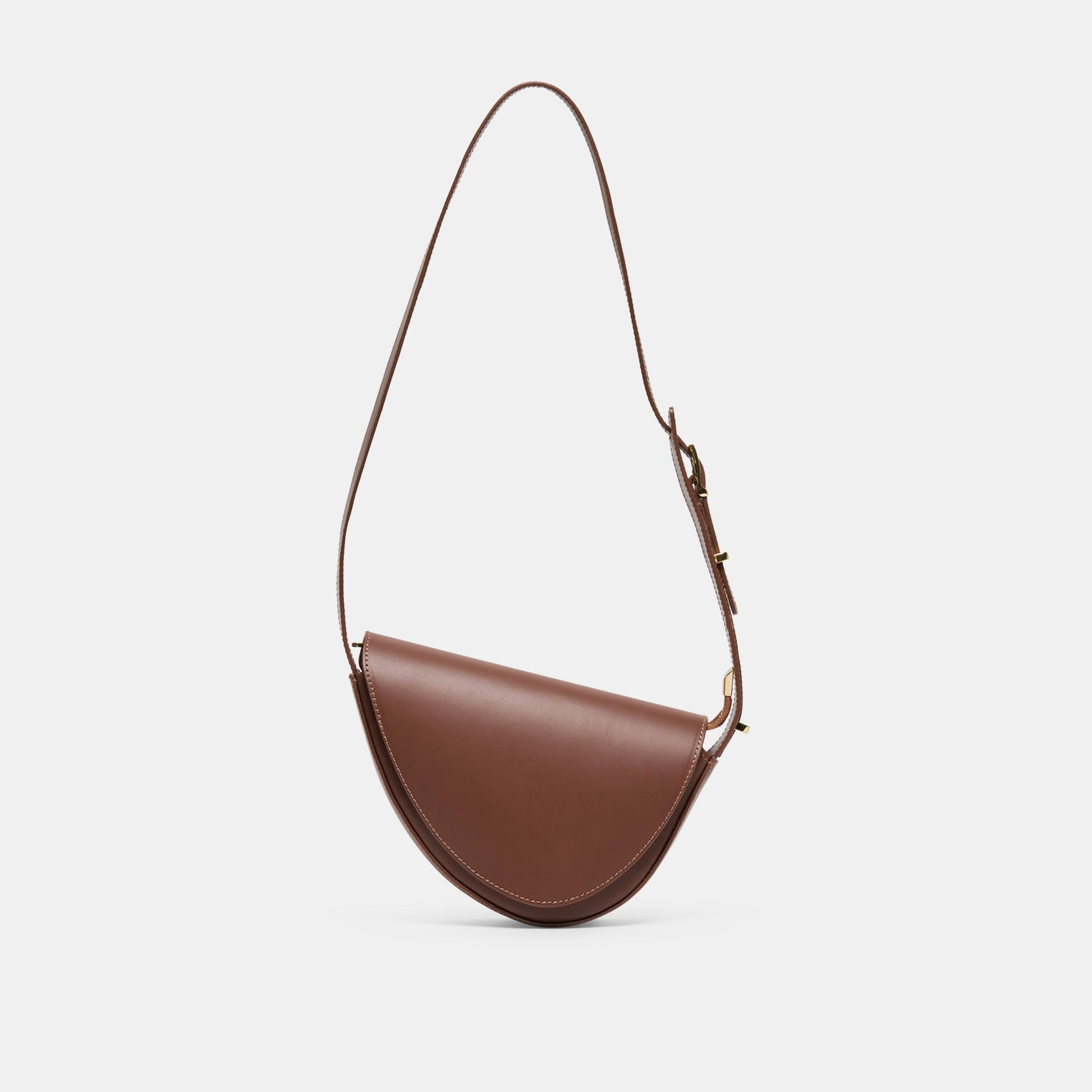 Dolce Vita Sabine Brown Leather Shoulder Bag