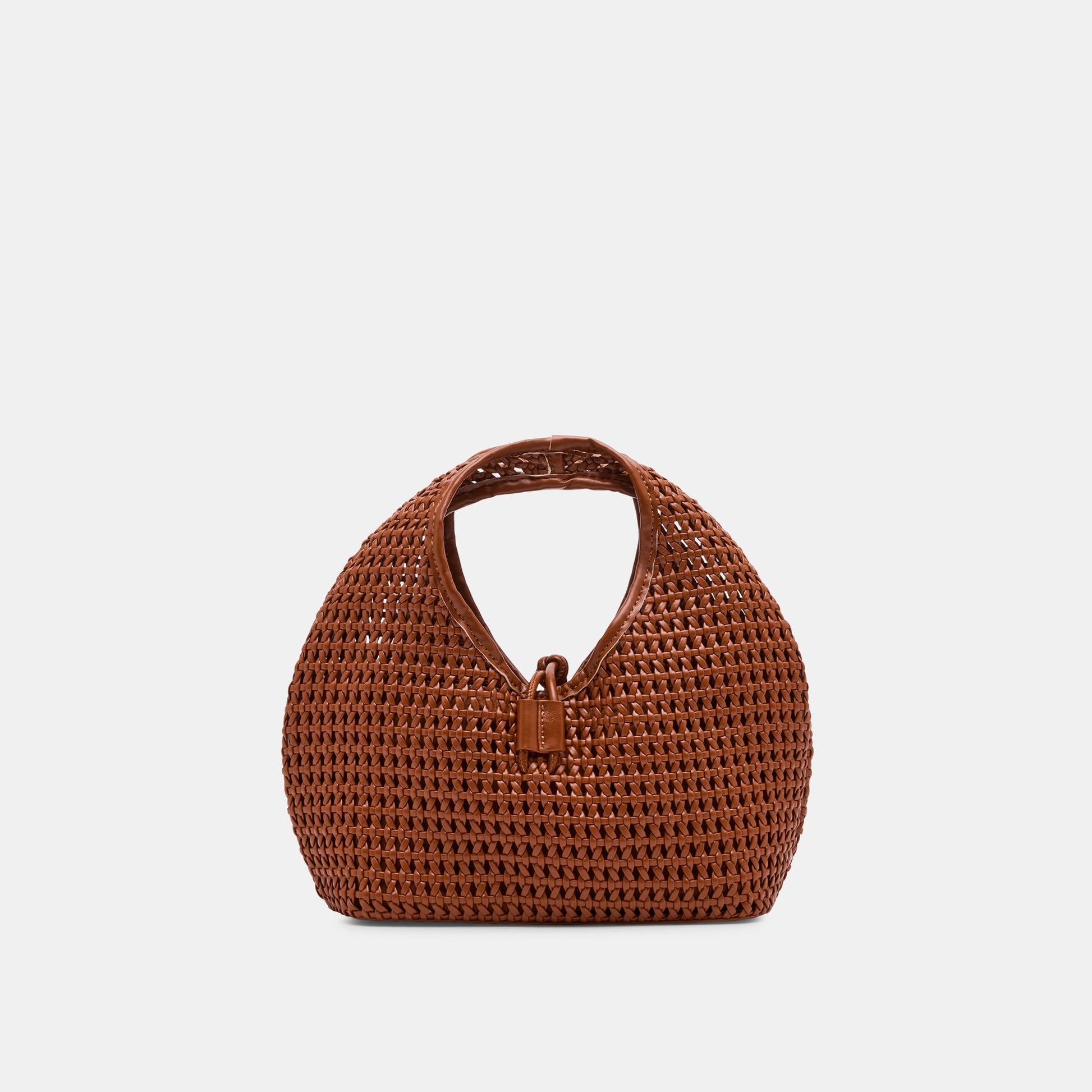 Dolce Vita Dahlia Cognac Stella Woven Handbag